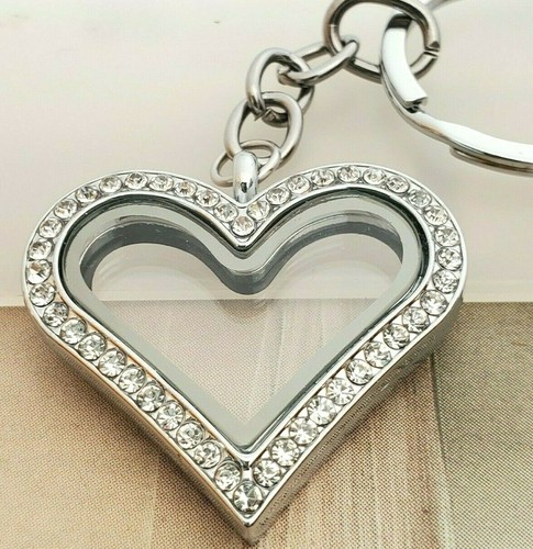 Large heart glass locket - large,