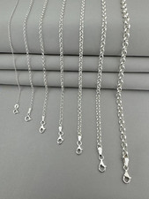 Sterling Silver Belcher Chain Necklace - 16" 18" 20" 22" 24" 26" 30"