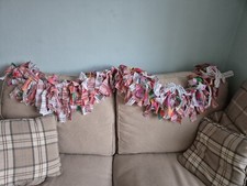 Rag Garland, 6 foot, Handmade