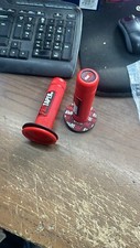 2x PRO TAPER handlebar knob Motocross pit bike motard knobs 7/8 grip RED