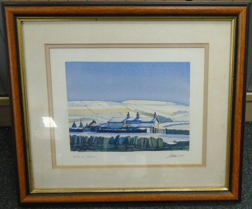 Framed print winter at - print,