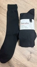 Matalan Black Socks x6 pairs size6-8 1/2