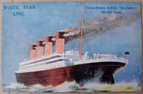 Modern titanic postcard - modern,