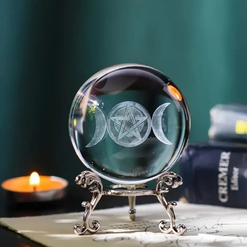 Crystal ball effect glass - 3d,