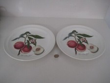 2 x PORTMEIRION POMONA FRUIT DESIGN LARGE DINNER PLATES