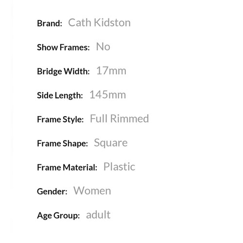 Cath kidston glasses frames - cath,