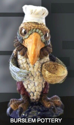 Burslem pottery grotesque - pottery, bird