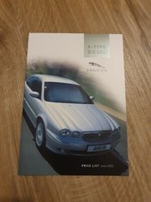 Jaguar X-type Diesel Uk Price List Sales Brochure 2003 - MINT Classic SE Sport