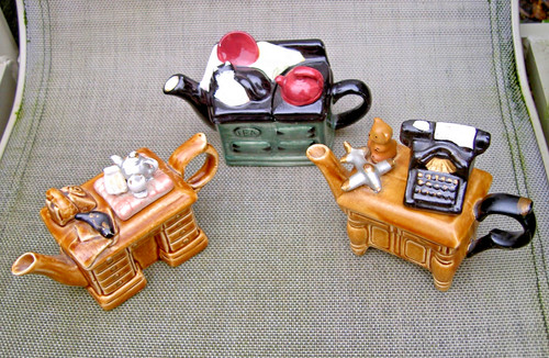 Vintage teapot furniture - x3,