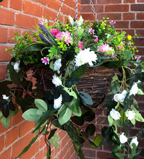 Artificial flower hanging