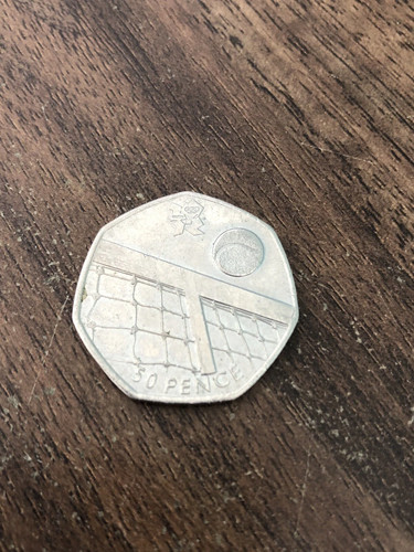 Olympic 50p coin tennis - coin,