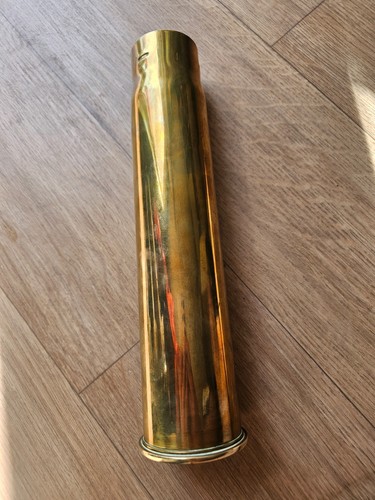 Inert ww1 brass pounder - brass, 6-pounder