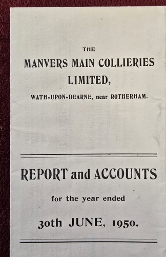 Manvers main collieries 1950 - collieries,