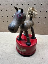 Vintage Toy Triang Wakouwa Metal & Wood Push Button Action Horse