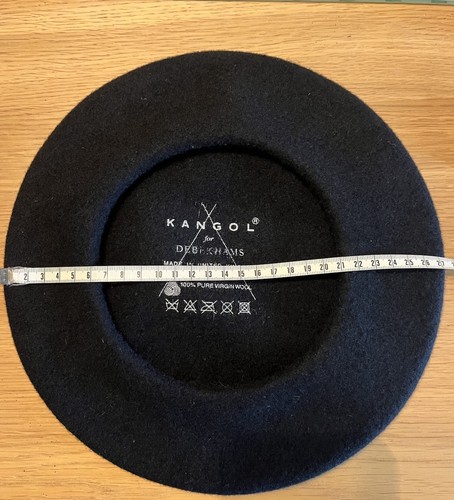 Black wool beret 100 - black, -100%