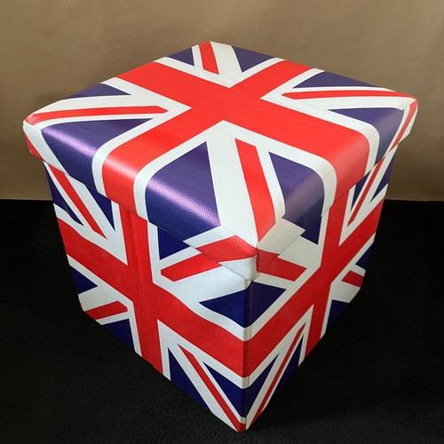 Folding square ottoman stool - square,