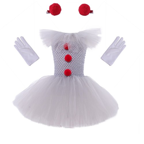 Girls clown tutu dress kids - dress,