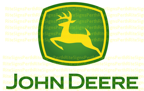 John deere sticker 90mm - john,