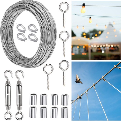 15m garden wire rope kit - 15m,