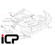 4x Rear Bumper Middle Bracket Nuts Fits: Subaru Impreza 00-07 WRX STi RA