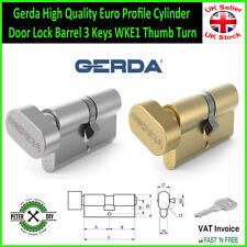 Gerda High Quality Euro Profile Cylinder Door Lock Barrel 3 Keys WKE1 Thumb Turn
