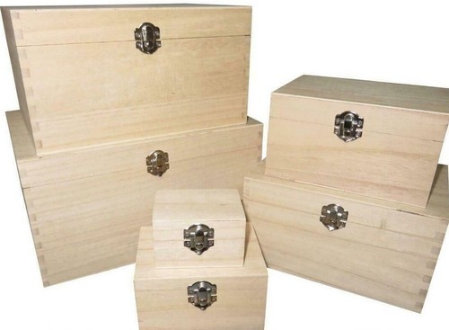 Wooden treasure chest storage - wooden,