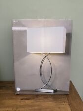 NEXT Claridge Table Lamp Light Chrome Finish Metal - BNIB Sealed