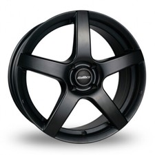 4X Peugeot 207 2006 to 2014 Alloy Wheels & Tyres - 15" Calibre Pace Satin Black