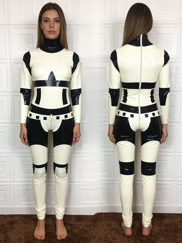 Natural latex catsuit rubber - latex,