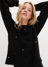 Freemans Black Round Neck