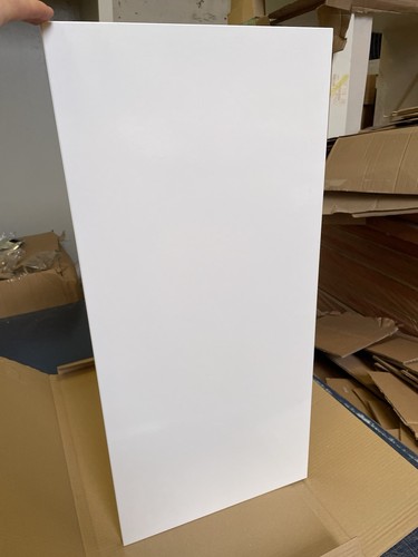 White gloss wall end - gloss,