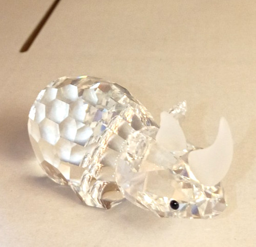 Swarovski crystal rhinoceros - swarovski,