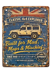 Vintage Land Rover Tin Built