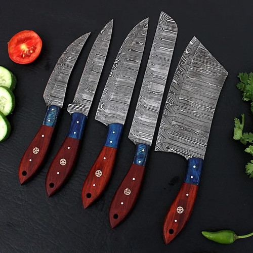 Handmade damascus steel chef - handmade,