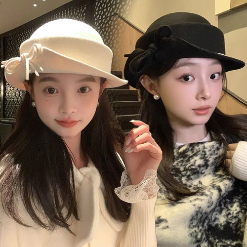 Women wool bowler hat with - women's,