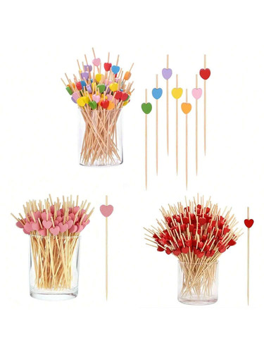 100pcs love pearl bamboo - 50/100pcs,