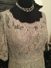 Ian Stuart Mother Of The Bride Embelished Lace Dress Wedding Outfit Fits UK 14