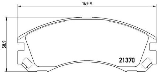 New brake pad set - pad,
