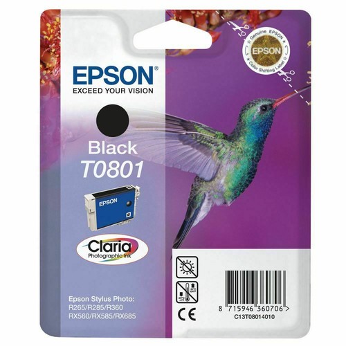 Epson t0801 black ink - t0801,