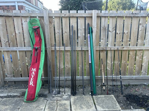 Fishing poles and - rods, mixture