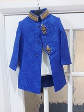 Boys Sherwani Kurta and Pajama blue age 1-3..
