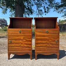 Pair Mahogany Bedside Tables