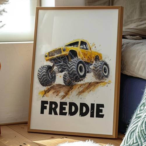 Monster truck poster - monster,