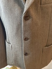 Men's Wool Tweed Blazer Jacket