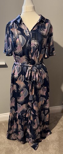 Monsoon dress size navy - 18,