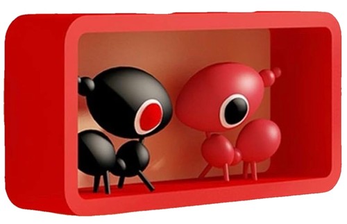 Single floating wall cube - floating,