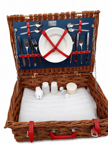 Antler wicker picnic - wicker, basket