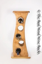 New Real Wood Wine Rack / Storage, 5 Bottles, Flamingo 5, Kitchen / Bar