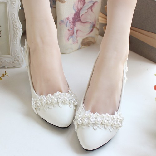 Cream pearl flower wedding - cream,