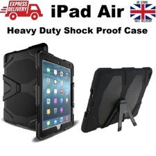 Shockproof Heavy Duty Rubber Hard Case Cover for iPad Air (A1474/A1475/A1476)